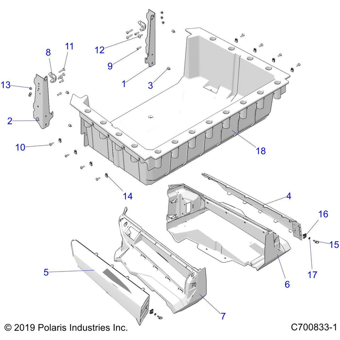 1/4 Turn Fastener, 16Mm Long by Polaris