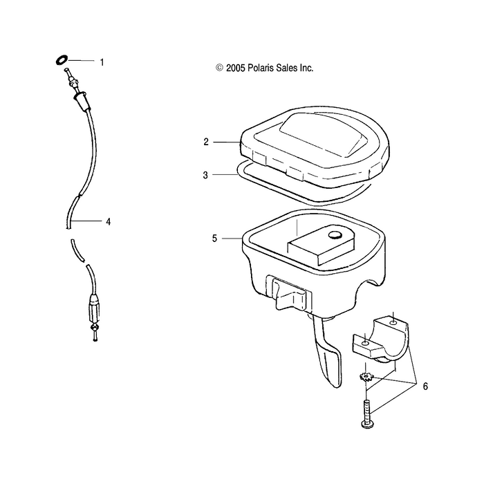 1/4 Turn Throttle Cable by Polaris