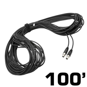 100 Ft 3-Pin To 3-Pin Straight Cord For H85 Linkable Headsets by Rugged Radios CS-100-3P 01038799853387 Rugged Radios