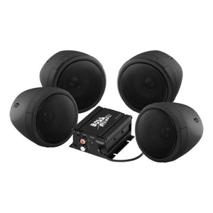 1000W 4 Speaker System Black MC470 by Boss Audio MCBK470B Speaker Kit 63-8027 Western Powersports Drop Ship