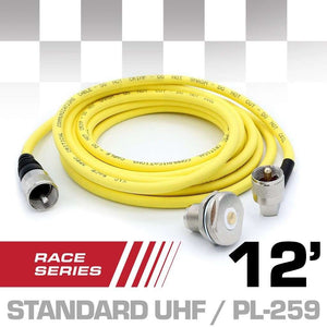 12 Ft Antenna Coax Cable Kit - Race Series by Rugged Radios by Rugged Radios NMO-RACE-12C Antenna Cable 01039374005482 Rugged Radios