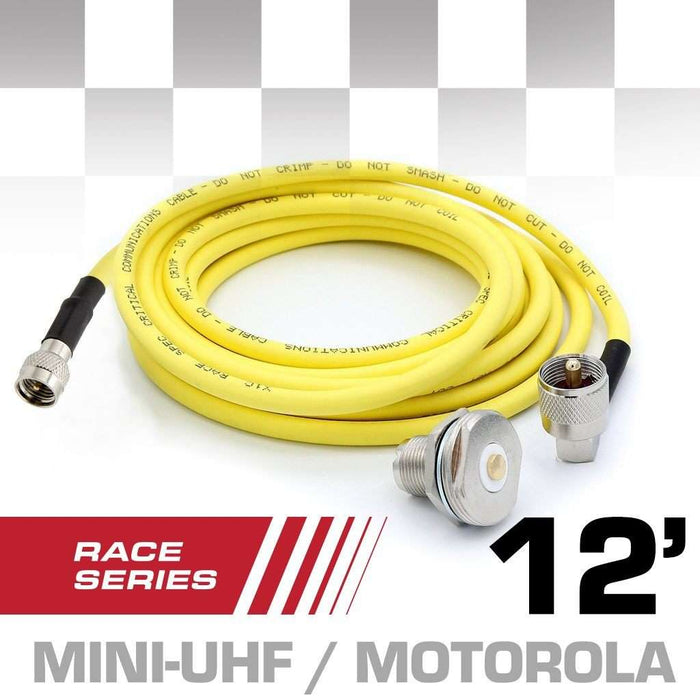 12 Ft Motorola Antenna Coax Cable Kit - Race Series - by Rugged Radios by Rugged Radios