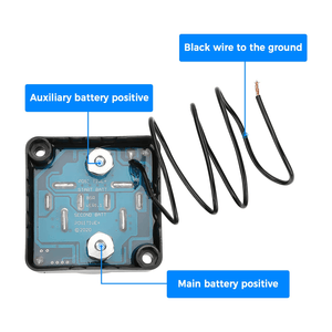 12V 140A Dual Battery Waterproof Voltage Sensitive Relay by Kemimoto B0401-00102BK Battery Charger Accessory B0401-00102BK Kemimoto