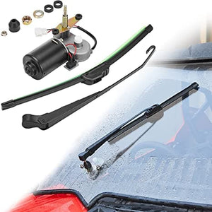 12V Electric Windshield Wiper Kit for most UTV by Kemimoto B1201-00901 Windshield Wipers B1201-00901 Kemimoto