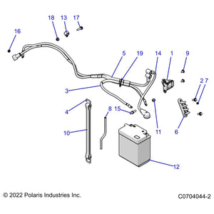 14Ah Dry Battery Without Acid by Polaris 4012622 OEM Hardware P4012622 Off Road Express