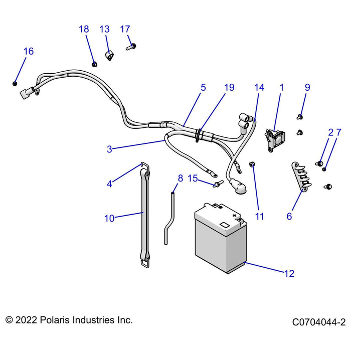 14Ah Dry Battery Without Acid by Polaris