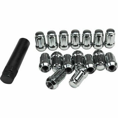 16/Pack 12mm x 1.50 Lug Nuts w/ Key Chrome by AWC