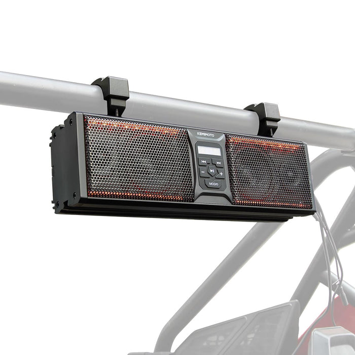 16'' RGB UTV ATV Golf Cart Sound Bar, BT 5.0, Amplified, IP65 Waterproof Dustproof by Kemimoto