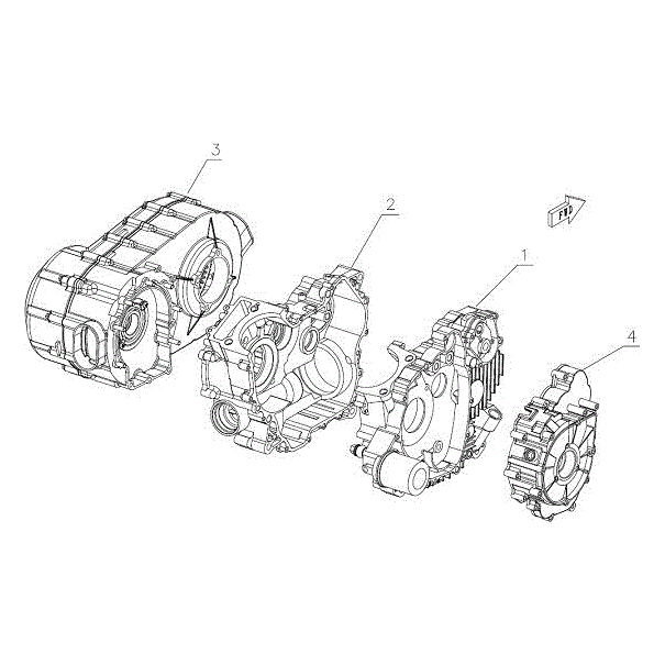 196S-D Engine Assy. (Cvtech Driven Pulley With Engine Brake No Power Limit Without Throttle Body) by CF Moto