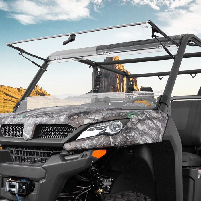 2-IN-1 Flip Windshield for CFMOTO UForce 1000 / 1000XL by Kemimoto