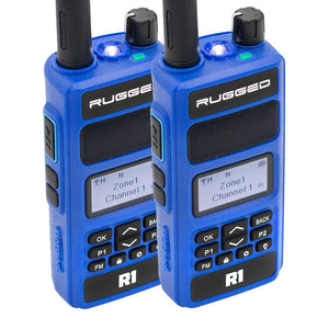 2 Pack - R1 Business Band Digital Analog Handheld Radio - by Rugged Radios by Rugged Radios R1-2-PACK 01039374006003 Rugged Radios