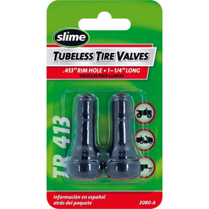 2/Pc Tubeless Valve 1" by Slime 2080-A Valve Stem 85-1042 Western Powersports