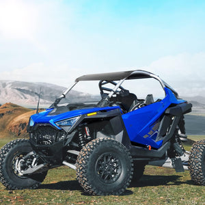 2-Piece Combination Aluminum Roof Top for Polaris RZR PRO R by Kemimoto B0112-04402BK Roof B0112-04402BK Kemimoto