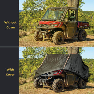 2-Seater UTV Cover For Defender, Ranger, Commander by Kemimoto B0115-00401BK Storage Cover B0115-00401BK Kemimoto