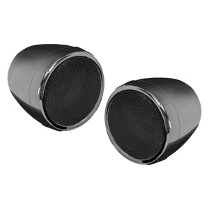 2 Speaker Bluetooth Amplified Kit 3" Speakers Black Chrome by Boss Audio MCBC425BA Speaker Kit 63-8313 Western Powersports