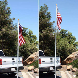 20 Ft Telescoping Flag Pole For Base Camp And Base Station Antenna by Rugged Radios ANT-POLE-20 01038799851540 Rugged Radios