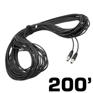 200 Ft 3-Pin To 3-Pin Straight Cord For H85 Linkable Headsets by Rugged Radios CS-200-3P 01038799853386 Rugged Radios