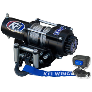 2000Lb Winch Kit by KFI A2000 2000 Winch 10-0101 Western Powersports Drop Ship