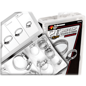 26-Piece Hose Clamp Assortment By Performance Tool W5348 Hose Clamps 2402-0139 Parts Unlimited