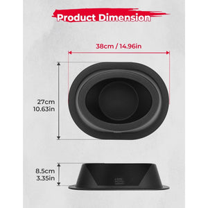 2PCS UTV Universial Speaker Pods for 6.5" Speakers by Kemimoto B0117-02401BK Pod / Cage Speaker B0117-02401BK Kemimoto