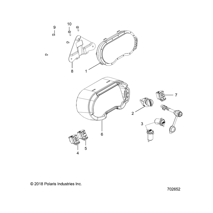 3 Position Key Switch by Polaris