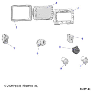 3 Position Sealed Key Switch by Polaris 4015033 OEM Hardware P4015033 Off Road Express