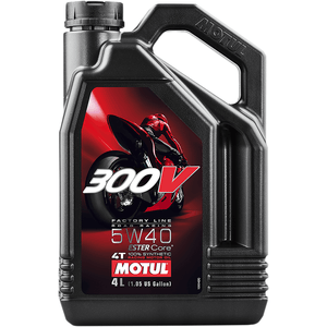 300V Factory Line Road Racing Synthetic 4T Engine Oil By Motul 104115 Engine Oil Synthetic 3601-0070 Parts Unlimited Drop Ship