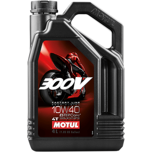 300V Factory Line Road Racing Synthetic 4T Engine Oil By Motul 104121 Engine Oil Synthetic 3601-0072 Parts Unlimited Drop Ship