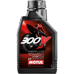 300V Factory Line Road Racing Synthetic 4T Engine Oil By Motul 104125 Engine Oil Synthetic 3601-0073 Parts Unlimited