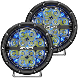 360-Series 6In Drive Blue Back Light/2 by Rigid 36207 Driving Light 652-36207 Western Powersports Drop Ship