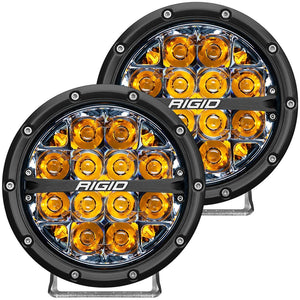 360-Series 6In Spot Amber Back Light/2 by Rigid 36201 Fog / Spot Light 652-36201 Western Powersports Drop Ship