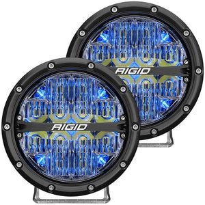 360-Series 6In Spot Blue Back Light/2 by Rigid 36202 Fog / Spot Light 652-36202 Western Powersports Drop Ship