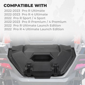 36L Rear Cargo Box with Two Lockable Latches for Polaris RZR by Kemimoto B0113-13001BK Cargo Box B0113-13001BK Kemimoto