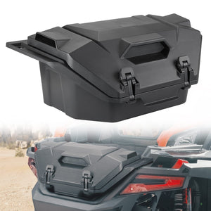 36L Rear Cargo Box with Two Lockable Latches for Polaris RZR by Kemimoto B0113-13001BK Cargo Box B0113-13001BK Kemimoto