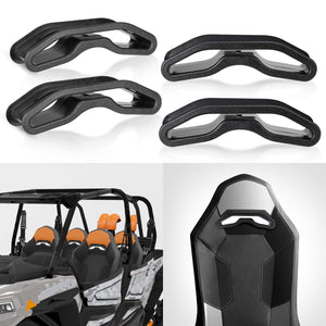 4 Packs UTV Pass Through Bezels for Polaris RZR/ General by Kemimoto BZH0115-04 Safety Belt Accessory BZH0115-04 Kemimoto