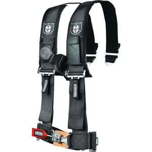 4-Point Harness 2" Pads Black by Pro Armor A114220 Safety Belt 4-Pt 67-14220 Western Powersports