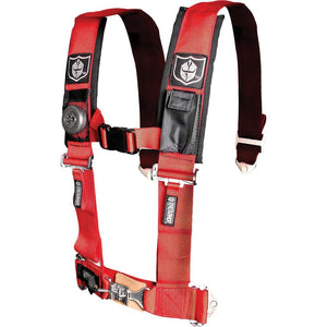 4-Point Harness 2" Pads by Pro Armor A114220RD Safety Belt 4-Pt 67-14220RD Western Powersports