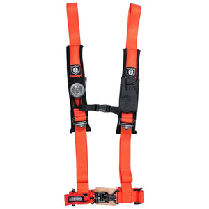 4-Point Harness 2" Pads Orange by Pro Armor A114220OR Safety Belt 4-Pt 67-14220OR Western Powersports