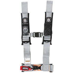 4-Point Harness 3" Pads Sil by Pro Armor A114230SV Safety Belt 4-Pt 67-14230SV Western Powersports