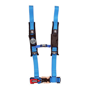 4 Pt Harness With Sewn In Pads Blue 2 In. by Pro Armor A114220VB Safety Belt 4-Pt 67-14220VB Western Powersports