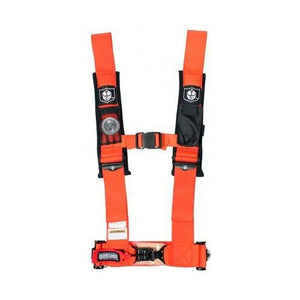 4 Pt Harness With Sewn In Pads Orange 3 In. by Pro Armor A114230OR Safety Belt 4-Pt 67-14230OR Western Powersports