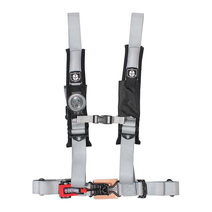 4 Pt Harness With Sewn In Pads Silver 2 In. by Pro Armor