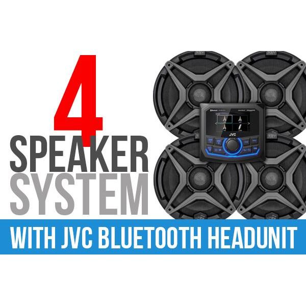 4 Speaker Plug And Play Kit With Jvc Mr1 Receiver by SSV Works