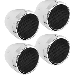4 Speaker System Chrome by Boss Audio MC475BA Speaker Kit 63-8329 Western Powersports Drop Ship