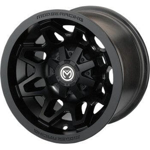 416X Wheel Black 12x8 - 4/136-4+4 by Moose Utility 416MO128136MB4 Non Beadlock Wheel 02301156 Parts Unlimited Drop Ship Black