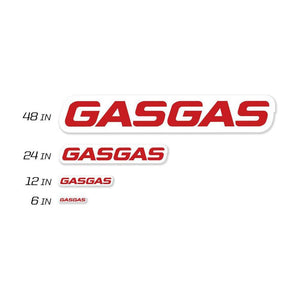 48" Gasgas Decal 8 Mil By D'Cor 40-65-148 Brand Decal 862-4065148 Western Powersports