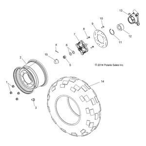 489 E-Mark Tire, 25X10-12 by Polaris 5415731 OEM Hardware P5415731 Off Road Express