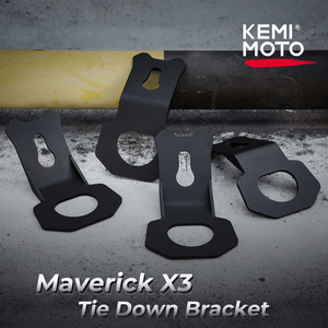 4PCS Tie Down Brackets Hooks for Can Am Maverick X3/MAX by Kemimoto B0111-10201BK Tie Down Mount B0111-10201BK Kemimoto
