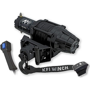 5000Lb Assault Series Winch by KFI AS-50X 5000 Winch 10-0212 Western Powersports Drop Ship