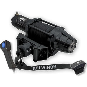 5000Lb Wide Assault Series Winch by KFI AS-50WX 5000 Winch 10-0213 Western Powersports Drop Ship